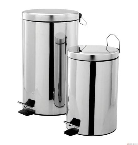 POUBELLE A PEDALE 12L INOX POLI  PRESTO 60563 PRESTO LES ROBINETS  [60563]