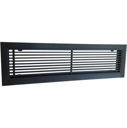 GRILLE LINAIRE ALU NR MAT 40X15  GSSFANOC4015 AXELAIR  [GSSFANOC4015]