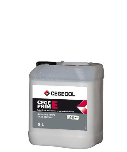 CEGEPRIM E - Primaire adhérence pour produit de ragréage autolissant sur support toute porosité en neuf.Très faible émission CO2