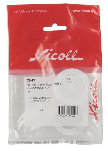 GRILLE D'AERATION A VISSER OU COLLER - Contre cloison