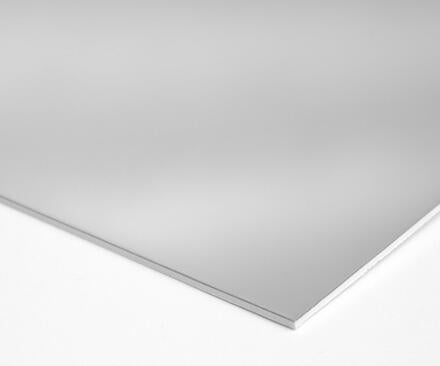 PLAQUE PS MIROIR ARGT DOS BLANC   1X2000X1000 UNIVERSAL POLYTHEX 