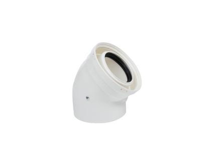 COUDE VENTOUSE 80/125 45D     -PAR 2-  074301