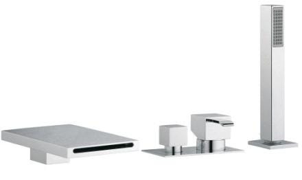 MITIGEUR BAIN DCH QUADRI S/GORG   CHR QM12951 ONDYNA  [QM12951] 