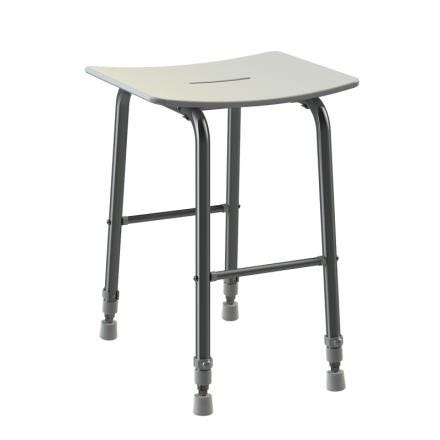 TABOURET DESIGN ONYX WHITE 35X30   02301WH-LS AKW INTERNATIONAL  [02301WH-LS] 