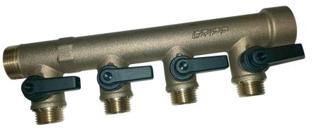 COLLECTEUR DISTRIGRIPP - Sanitaire/chauffage type Fc ø27 - Entraxe 50 mm