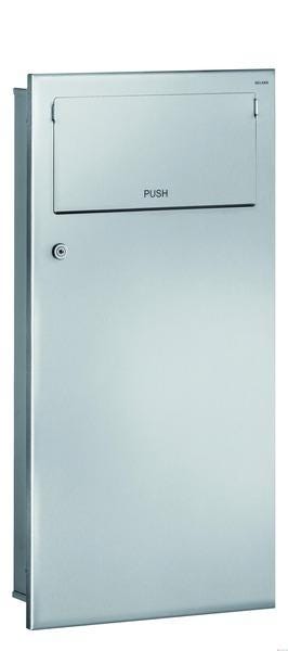 CORBEILLE ENCAS. PUSH 18L INOX/SAT    510713S DELABIE G ET J  [510713S]