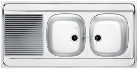 EVIER 2C.MAL721-1200 INOX DEKOR FRANKE 030769 FRANKE FRANCE  [030769]