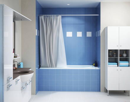 KINEMAGIC - Cabine de douche rectangulaire version basse en niche - Ep. du verre porte coulissante 8 mm, paroi fixe : 6 mm
