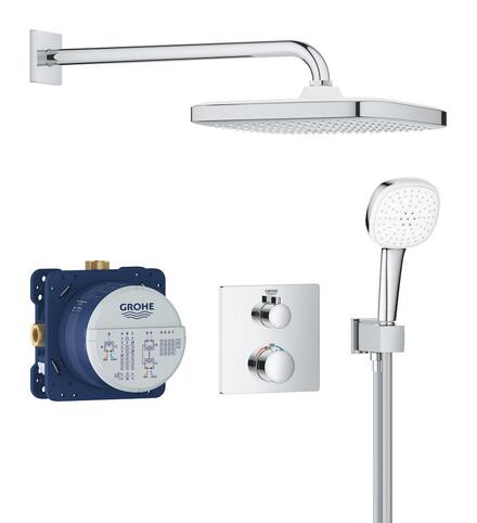GROTHERM TEMPESTA 250 CUBE - Ensemble de douche encastré