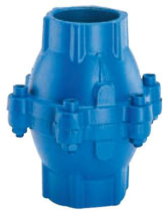 CLAPET DE NON RETOUR SYSTEME D'OBTURATION M - FF - Surpresseurs, circuits d'air comprimé, pompes à vide - Corps fonte GJL revêtue époxy - Siège acier inox - Température 60°C