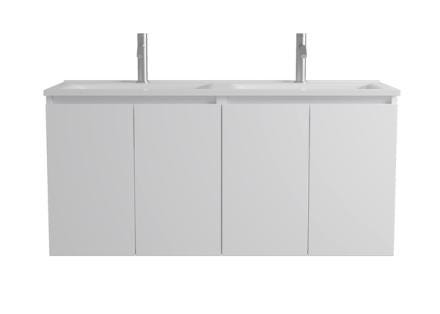 MEUBLE S/PLAN EAZY26 4P 120CM BLANC BR.   ENS
