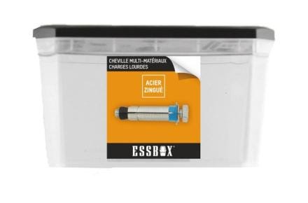 CHEVILLE METALLIQUE - X-MAX BOLT - Multi-matériaux - Charges lourdes - Essbox