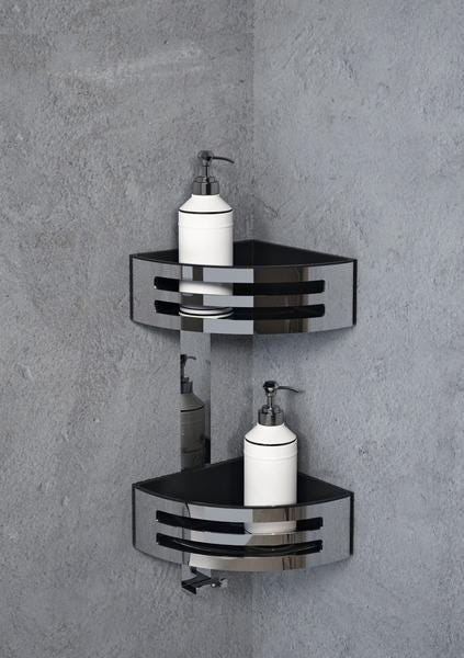 PANIER ANGULAIRE DOUBLE NOIR     R90CESTE0D-H NOVELLINI FRANCE  [R90CESTE0D-H]