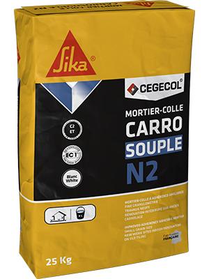 CARROSOUPLE N2 - Mortier-colle à adhérence améliorée pour collage de carreaux intérieurs et sols extérieurs