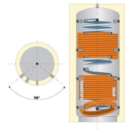 BALLON CHAUF. 1000L 2 ECH. + ECS    BSE1000HE THERMADOR  [BSE1000HE] 