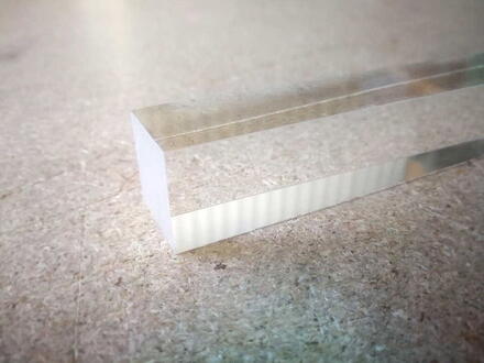 BARRE CARREE PMMA INCOLORE POLI         20X20 GAMMACRIL  [BARRE 20X20] 