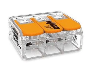 BORNE WAGO 221 MINI 3X6MM2 LEV.BT30 WAG221613 MAGELEC