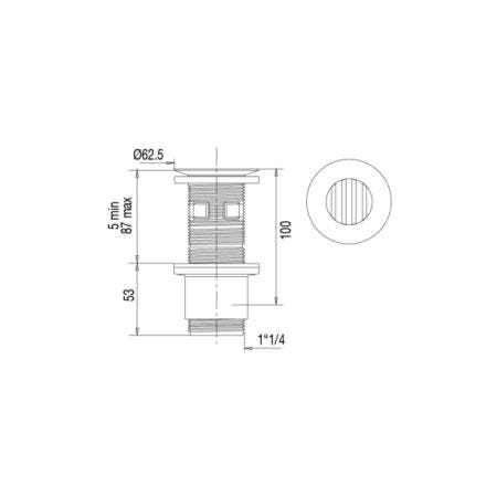 BONDE UNIV. SECABLE ECOUL/LIB BLC 12160000100 VALENTIN  [12160000100]