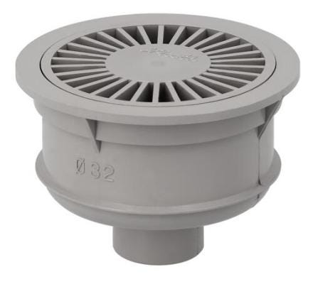 SIPHONNETTE - Grille ronde et platine