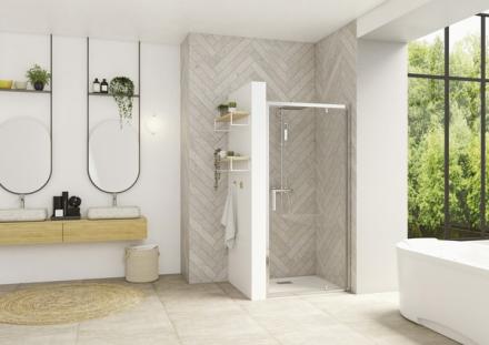 PORTE PIV SMART DESIGN 100CM CHR  PA90206CTNE AQUAPRODUCTION KINEDO  [PA90206CTNE]