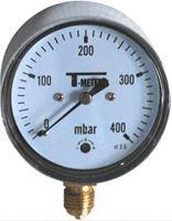 MANOMETRE - Radial - Raccord vertical - Boitier Inox sec