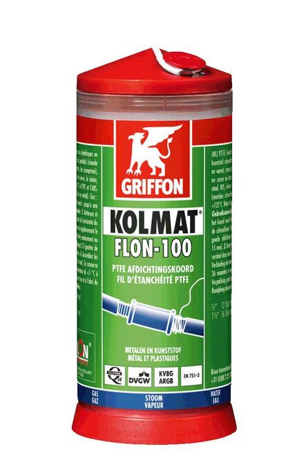 KOLMAT FLON-100 - Fil d'étanchéité 100% PTFE