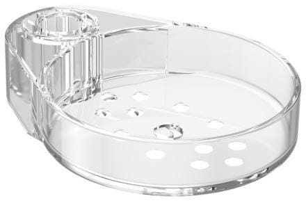 PORTE-SAVON TRANSPARENT             E33970-NF JACOB DELAFON KOHLER  [E33970-NF]