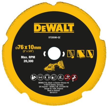 DISQUE 75MM DIAMANT BETON          DT20590-QZ BLACK&DECKER STANLEY CONSTRUC.  [DT20590-QZ]