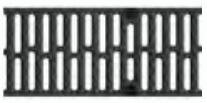 CANIVEAUX - Caniveau multidrain 200 avec grilles montées, sans pente, 1000m