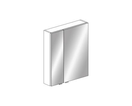 ARMOIRE TOIL. METRO26 2P ASYM. 60CM     SC986