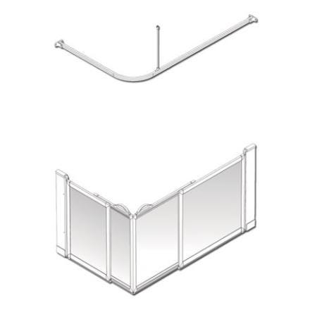OPTION SE - Pare-douche d'angle coulissant - Hauteur : 75 cm
