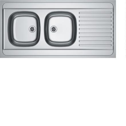 EVIER INOX A POSER NON PERCE 18/10