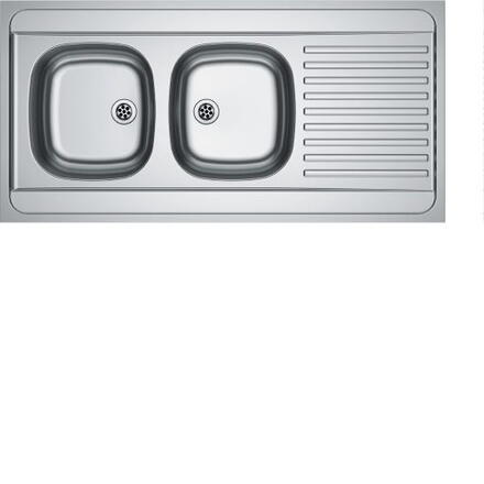 EVIER INOX A POSER NON PERCE 18/10