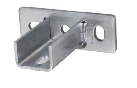 ACCESSOIRES POUR RAIL - Platine U MPC, électrozinguée