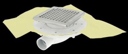 SIPHON CARRE GINOX 15X15 NARRE     SFH15NC316 NICOLL  [SFH15NC316]
