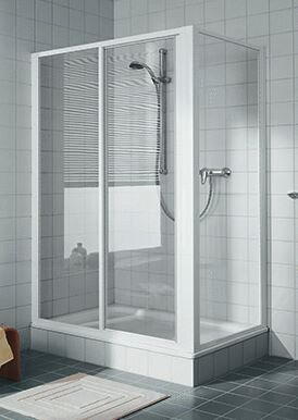 CADA - Porte coulissante grande largeur réversible composée d'un élément fixe et d'un élément coulissant