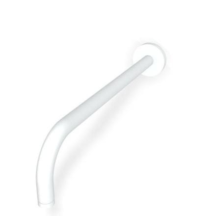 BRAS DE DOUCHE MURAL 35CM BLANC MAT   F2138BS