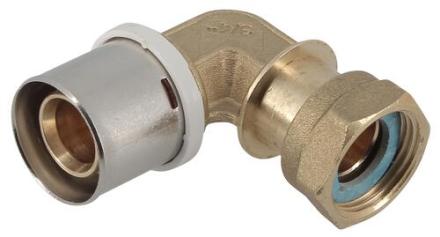 COUDE MULTICOUCHE FLUXO® - FF - 90° - Avec écrou tournant