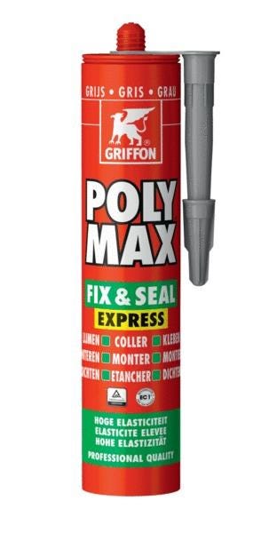 POLY MAX® FIX & SEAL EXPRESS - Colle de montage et mastic d’étanchéité sans solvants - Séchage rapide