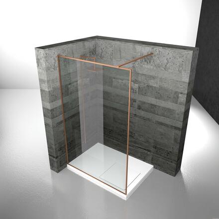 SERIE PKT - Cloison fixe de séparation pour receveur en niche ou d'angle
