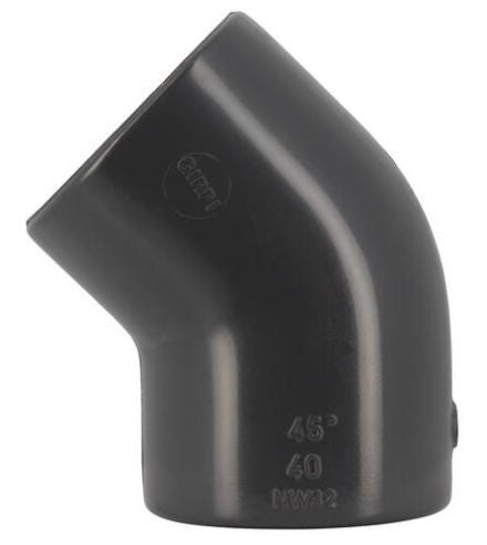 COUDE A COLLER PVC-U K62 - FF - 45°