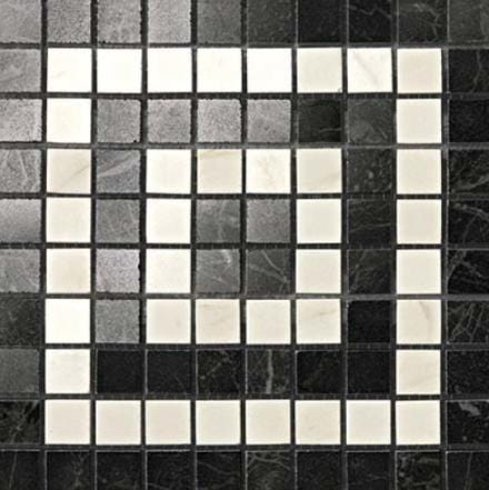 CAR. MARVEL NOIR/CREMO ANGOLO MOSAICO    ADRI