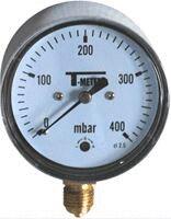 MANOMETRE - Radial - Raccord vertical - Boitier Inox sec