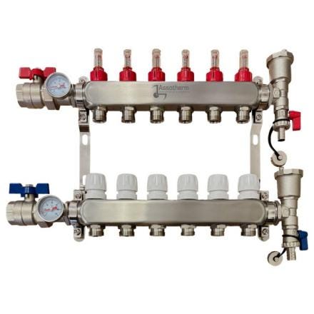 COLLECTEUR PREM 1" 3+3 INOX     CPS856V10703T ASSOTHERM
