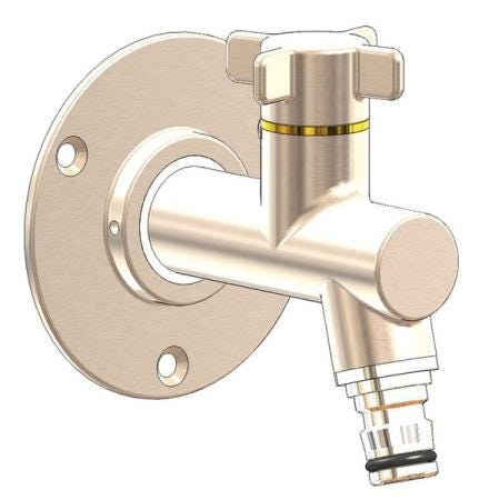 ROBINET D'EXTERIEUR OSLO - Kit robinet vertical + applique 1/2"