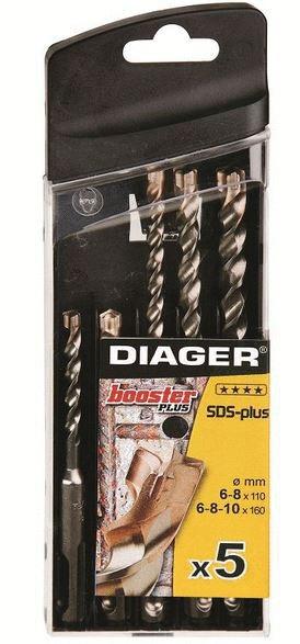 FORET BETON 3T.SDS+ COFFRET-5PCS- DIAGER 104B DIAGER FRANCE  [104B]