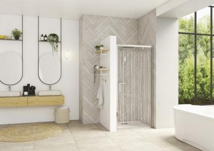 PAROI SMART PIVOTANTE 90 CHR      PA90204CBVE AQUAPRODUCTION KINEDO