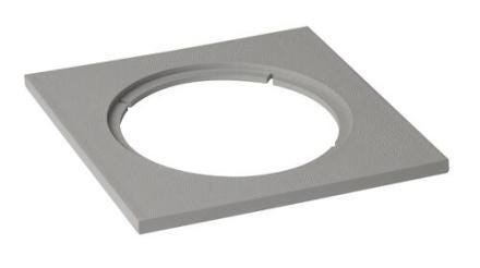 SIPHONNETTE - Platine pour siphonnette grille ronde et platine