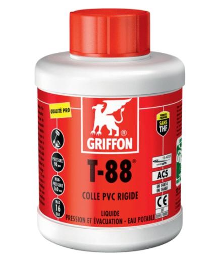 T-88 - Colle PVC liquide à prise rapide - Sans THF