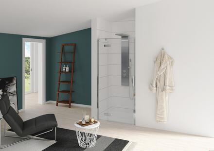 KINESTYLE P - Porte pivotante (intérieur/extérieur) sans seuil - H: 200 cm